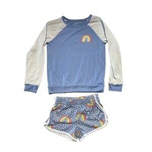 Girls Cat & Jack Pajama Rainbow Pajama Set. 2 Piece. Small (6/6X)